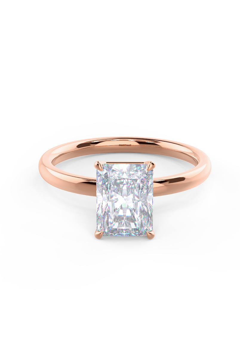 Moissanite asscher cut eternity ring New York