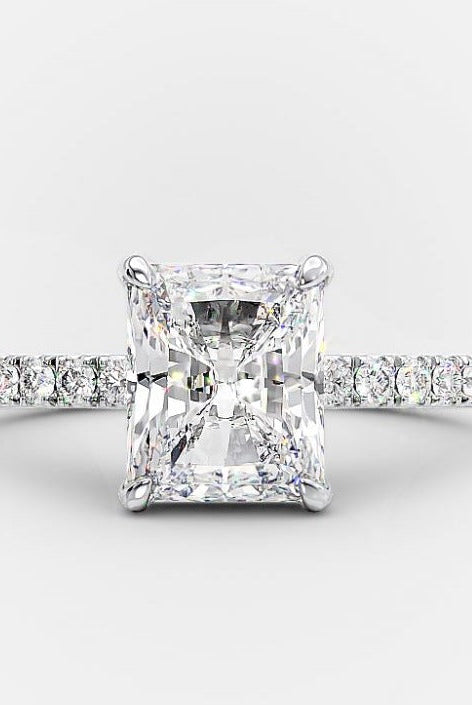 1 carat oval moissanite ring