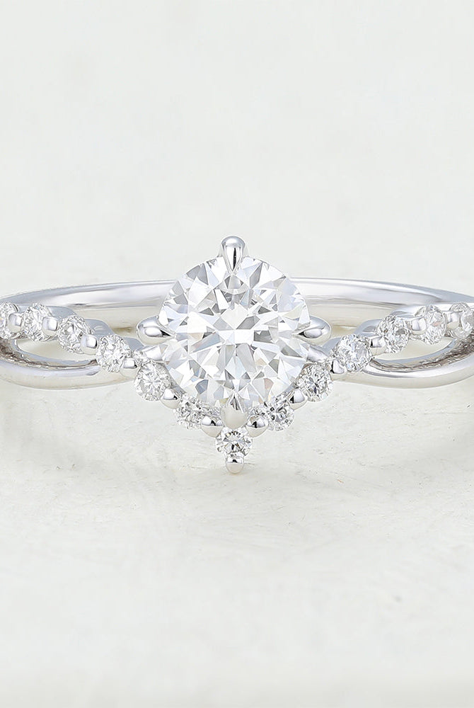 round-shaped-moissanite-cluster-engagement-ring-5