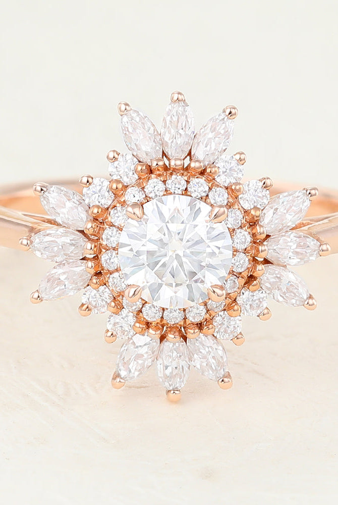 0-41-ct-round-shaped-moissanite-cluster-halo-engagement-ring
