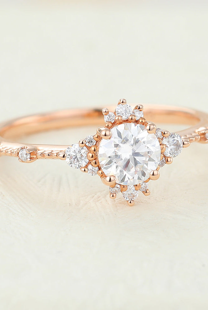 round-shaped-moissanite-cluster-engagement-ring-6