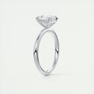 2CT Cushion Cut Moissanite Solitaire Prong Engagement Ring