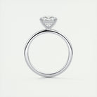 2CT Cushion Cut Moissanite Solitaire Prong Engagement Ring