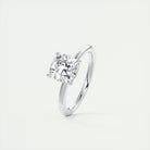 2CT Cushion Cut Moissanite Solitaire Prong Engagement Ring