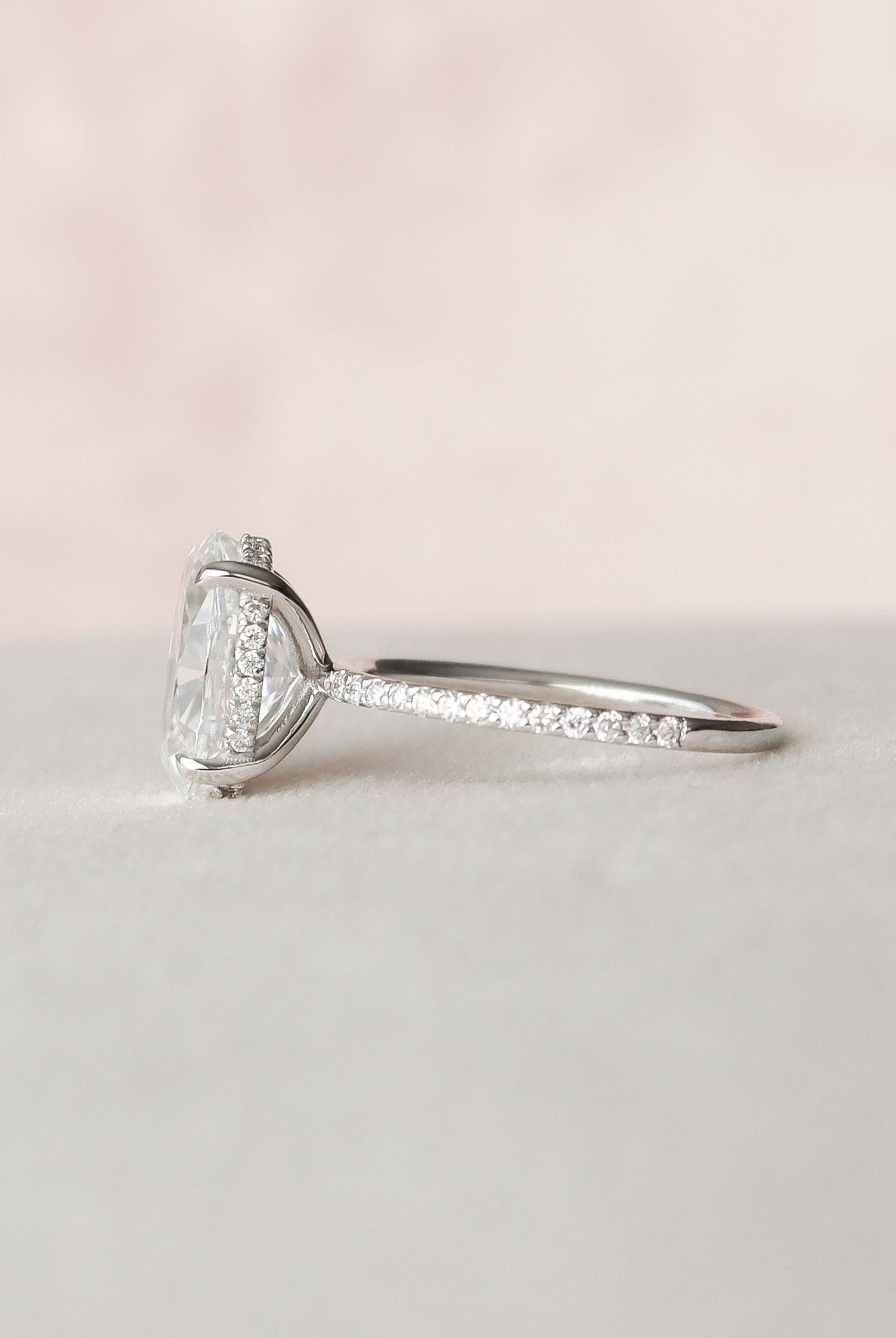 moissanite ring setting options