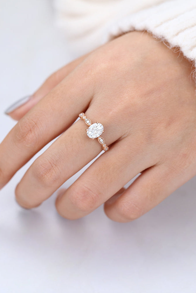 oval-shaped-moissanite-milgrain-style-engagement-ring