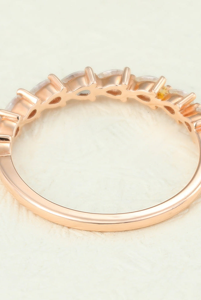pear-shaped-moissanite-half-eternity-wedding-band