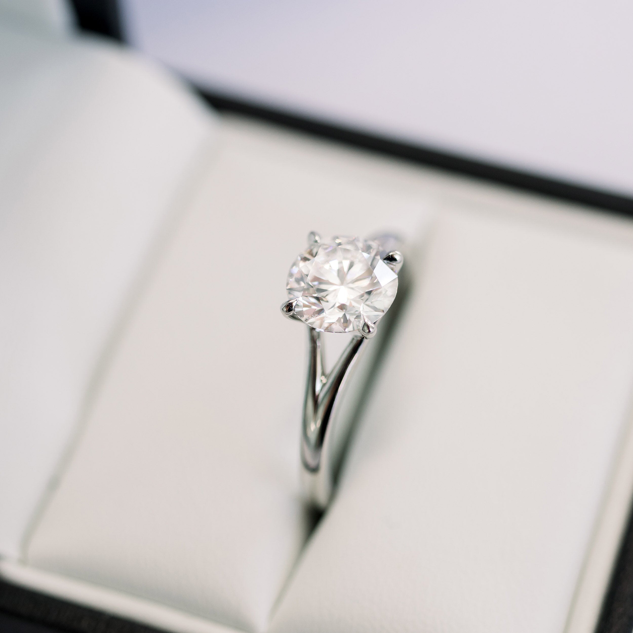 moissanite cluster ring Chicago