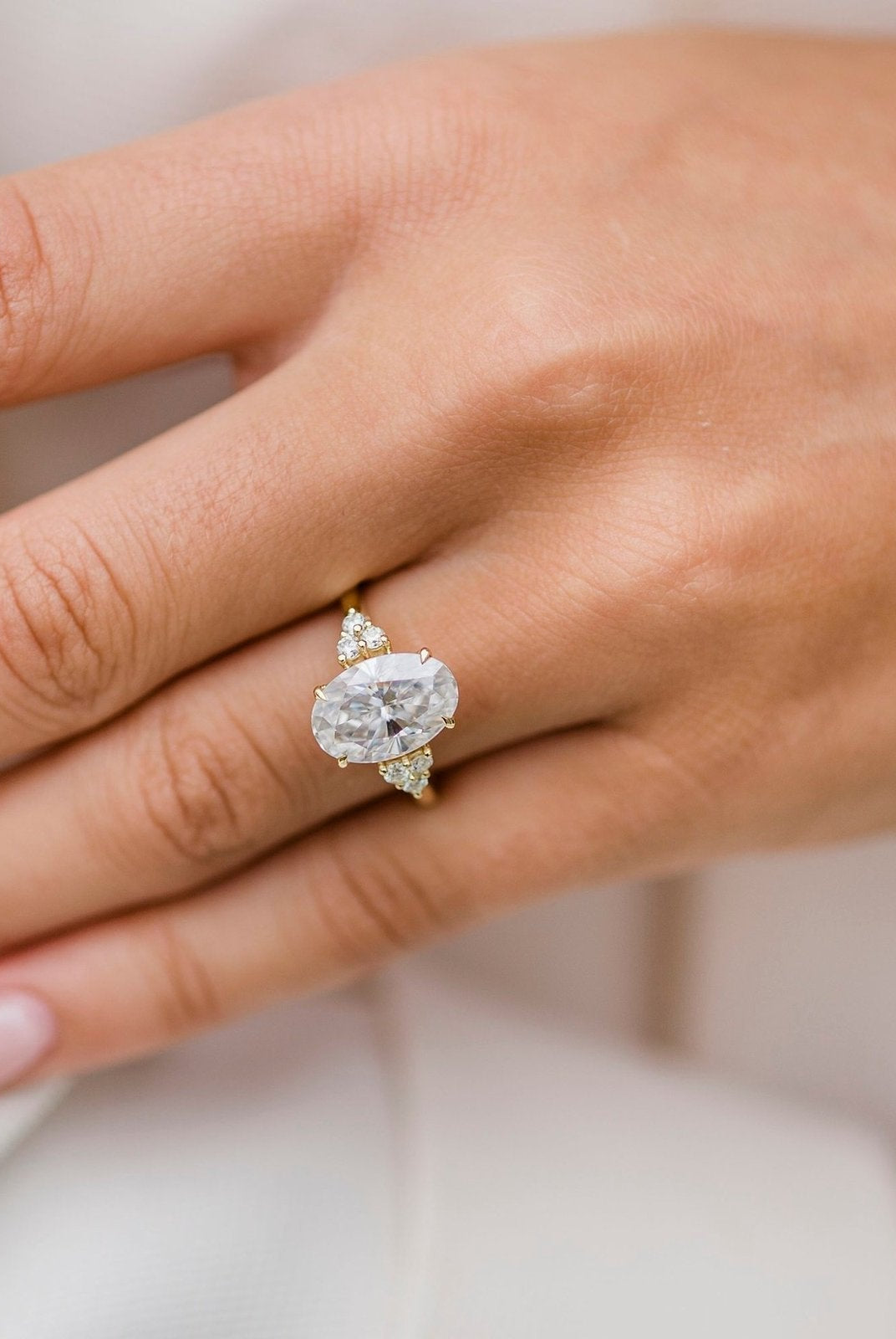 Bold and beautiful moissanite rings