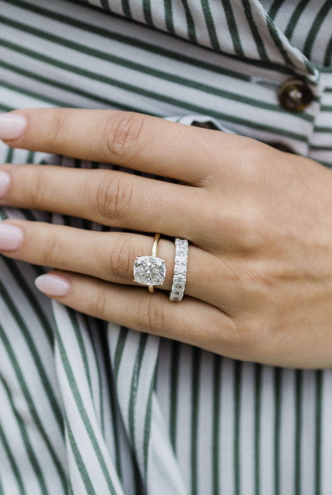 Bold and brilliant moissanite rings