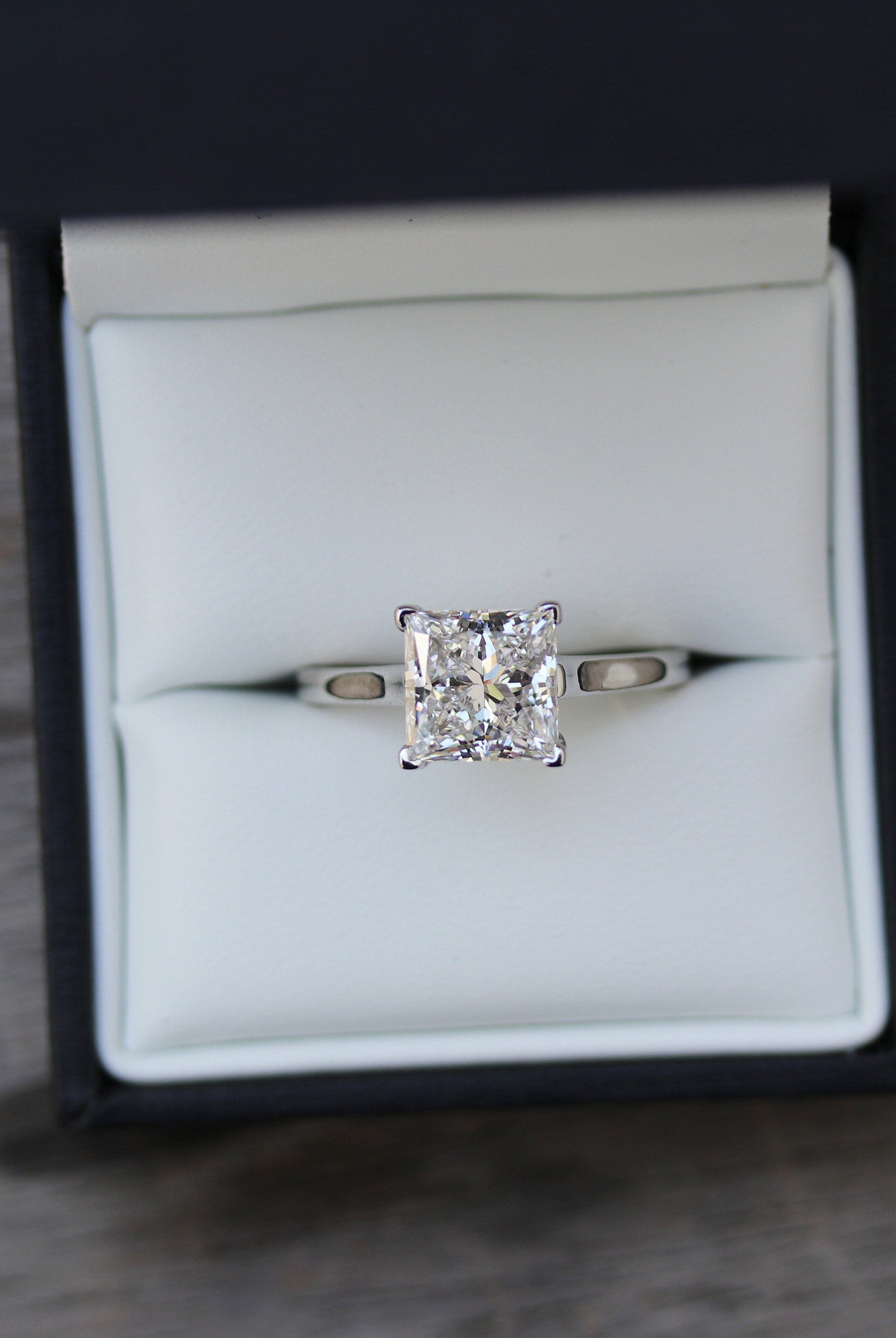 Moissanite diamond solitaire journey ring discounts online