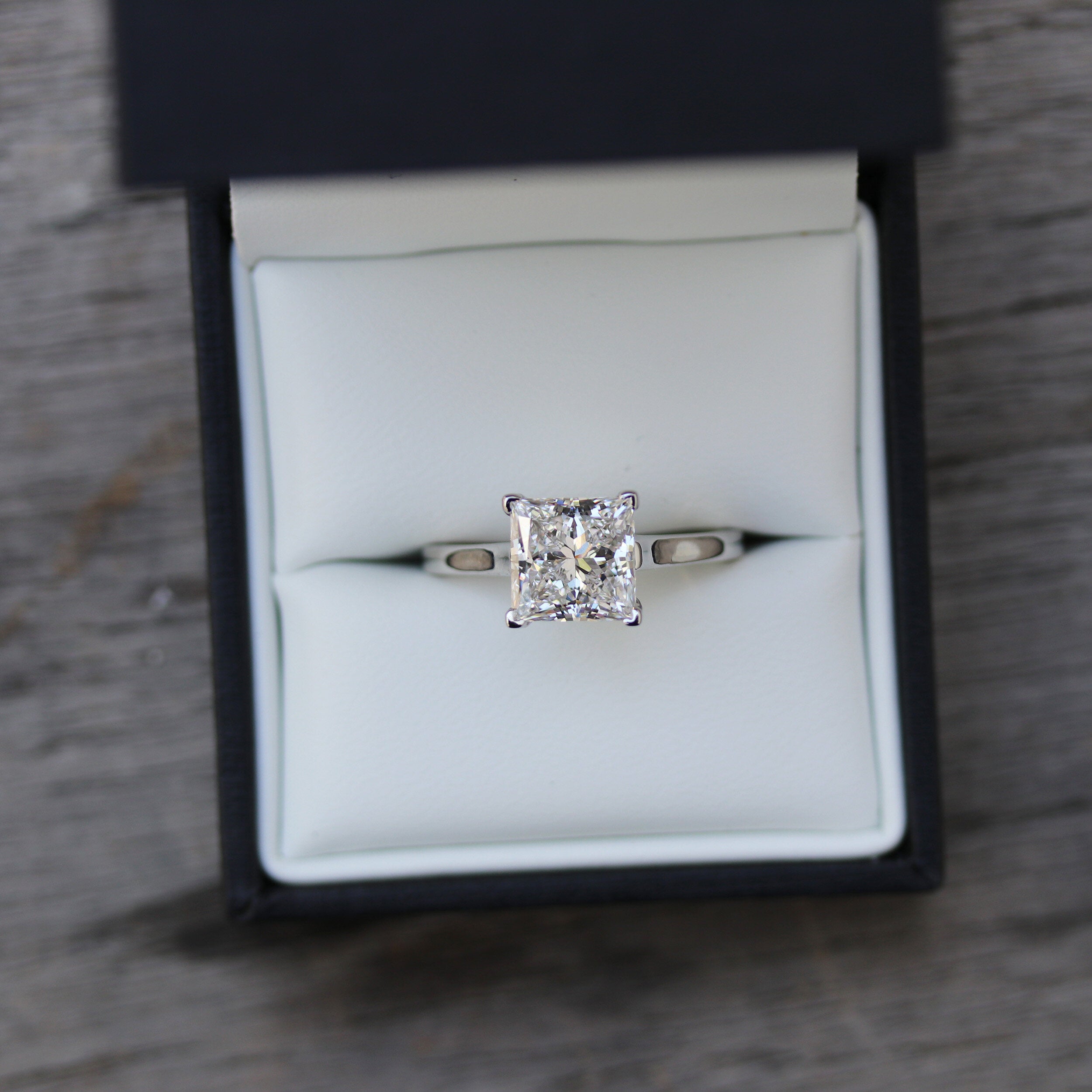 Moissanite diamond solitaire journey ring discounts online