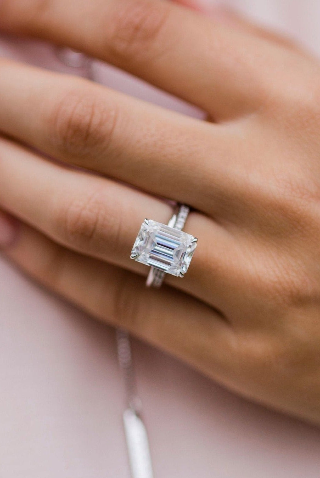 moissanite engagement ring cost
