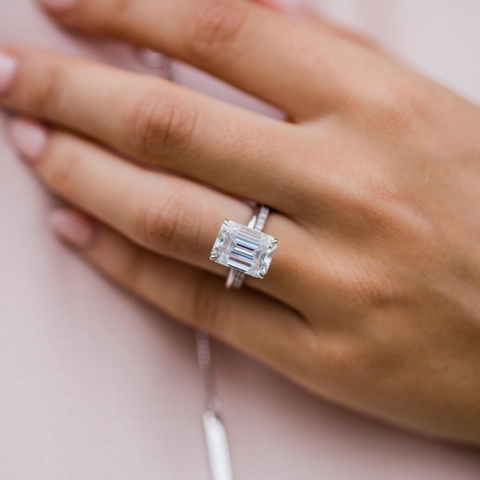 moissanite engagement ring cost