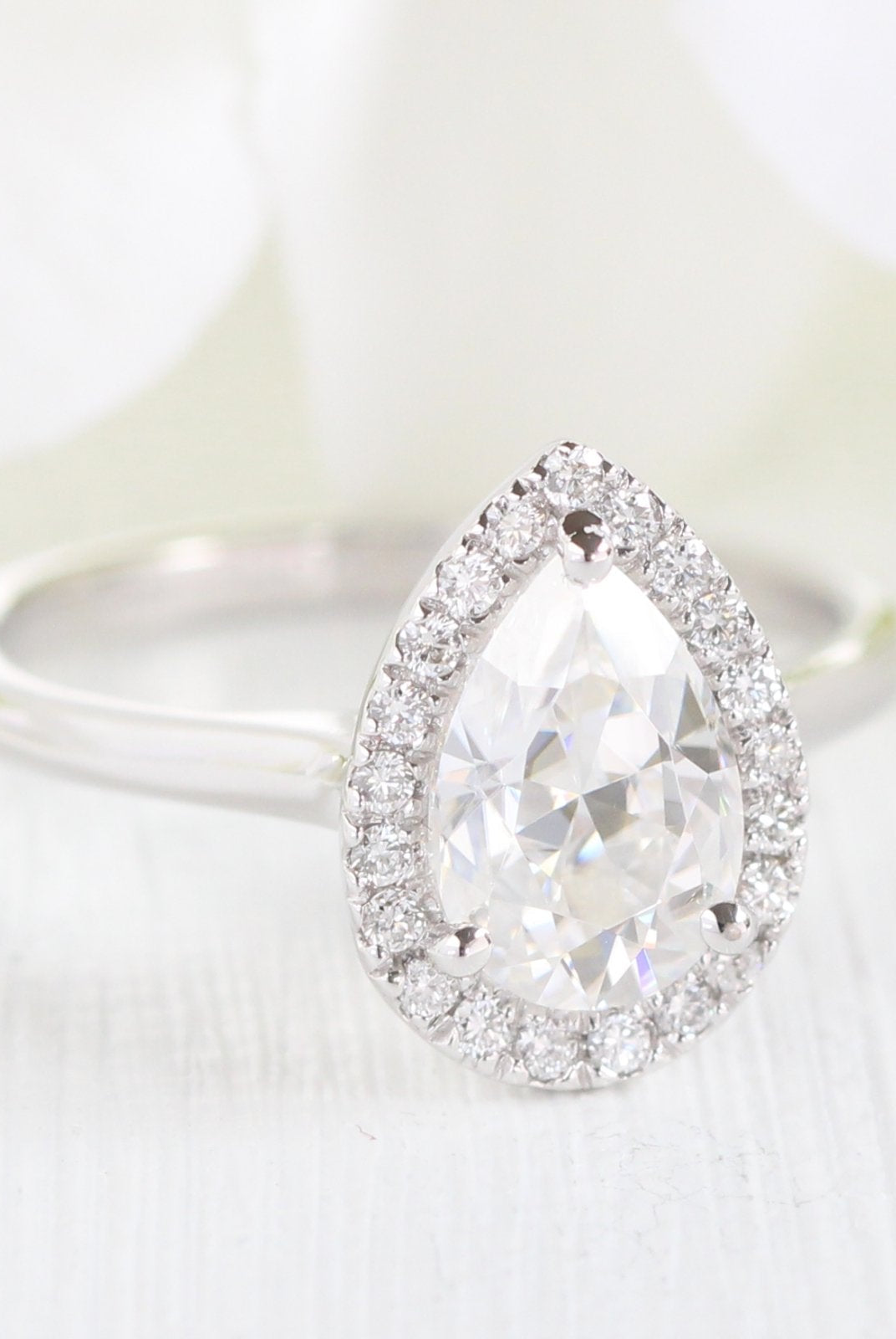 Moissanite wedding jewelry for indoor wedding