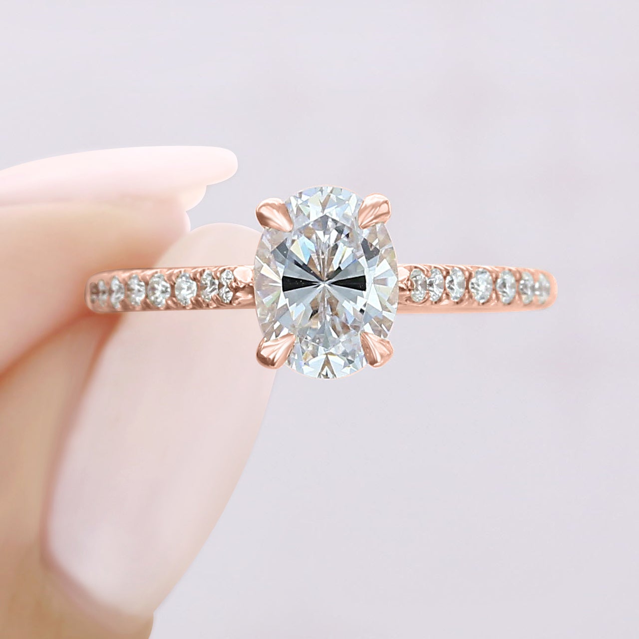 Moissanite wedding set with bundle sale