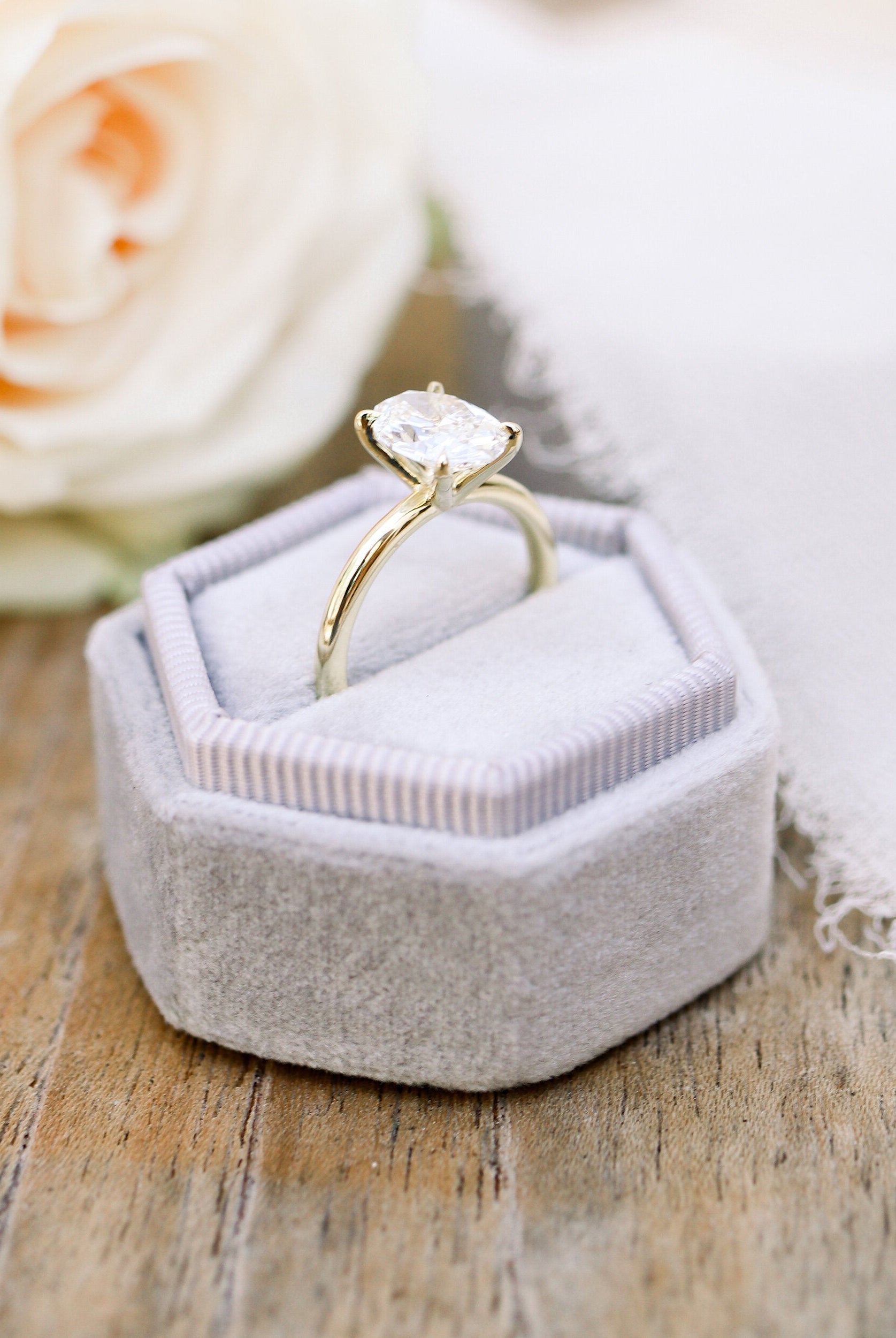 moissanite engraved band engagement ring Chicago