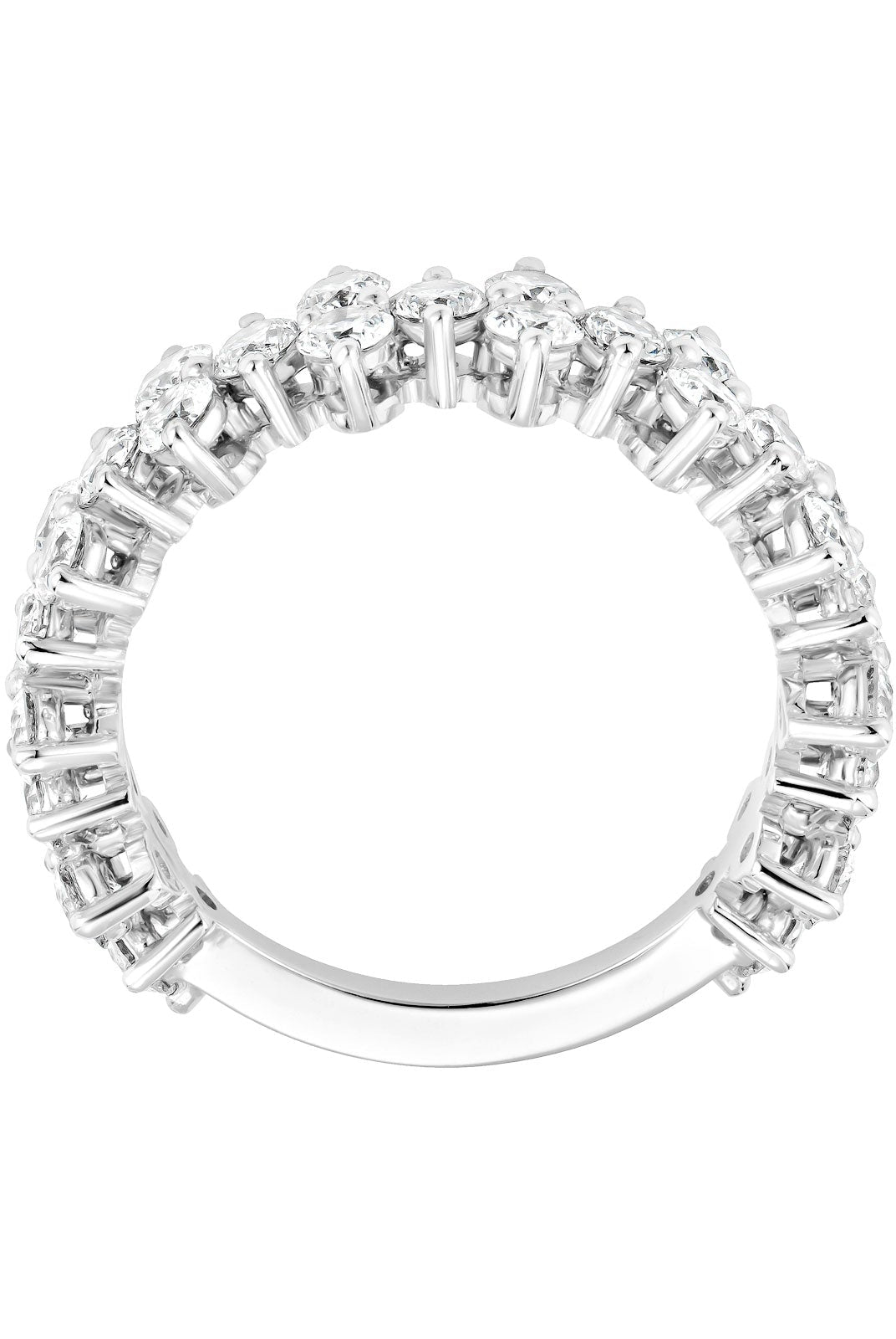 round-shaped-moissanite-cluster-wedding-band