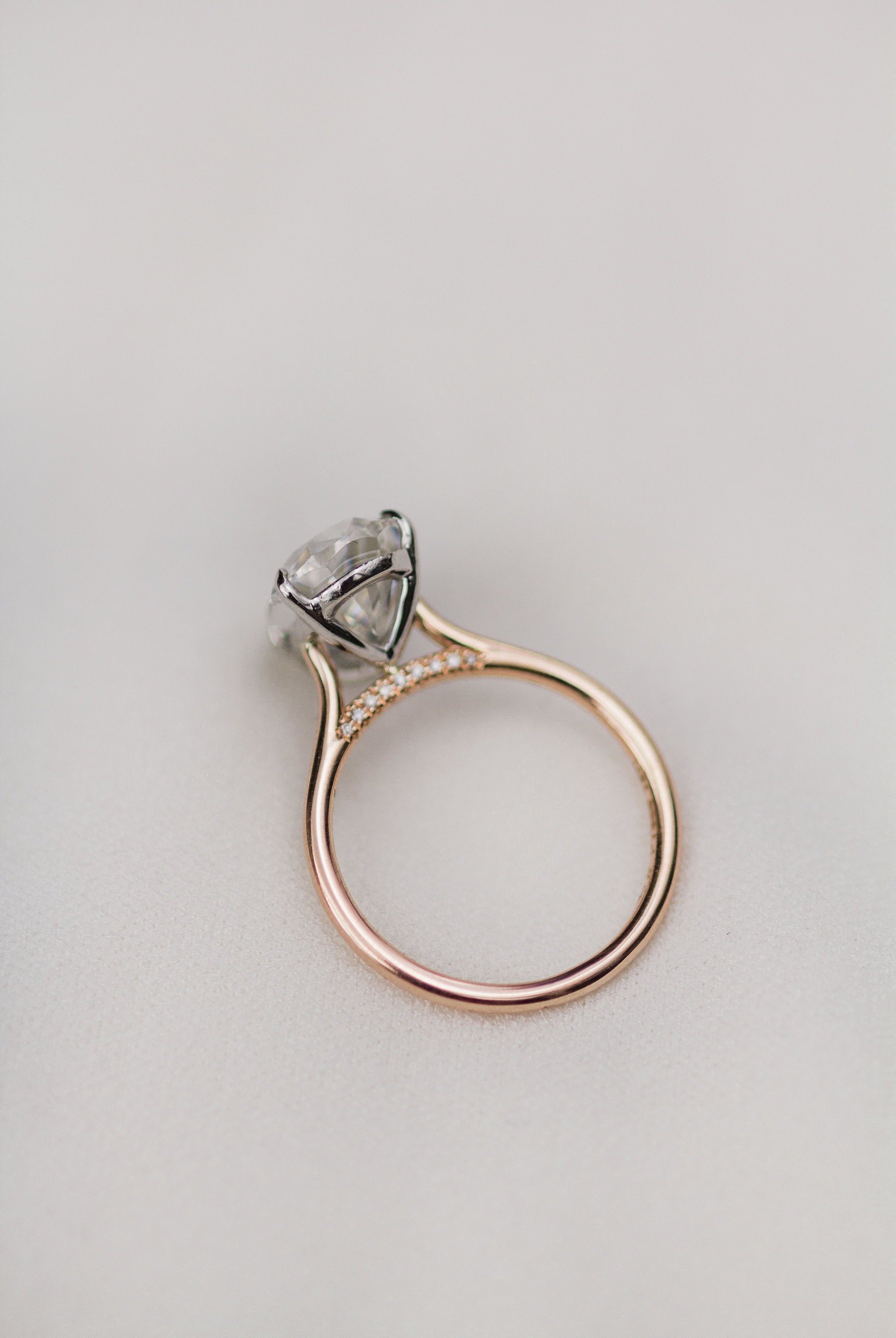 Moissanite engagement ring trends