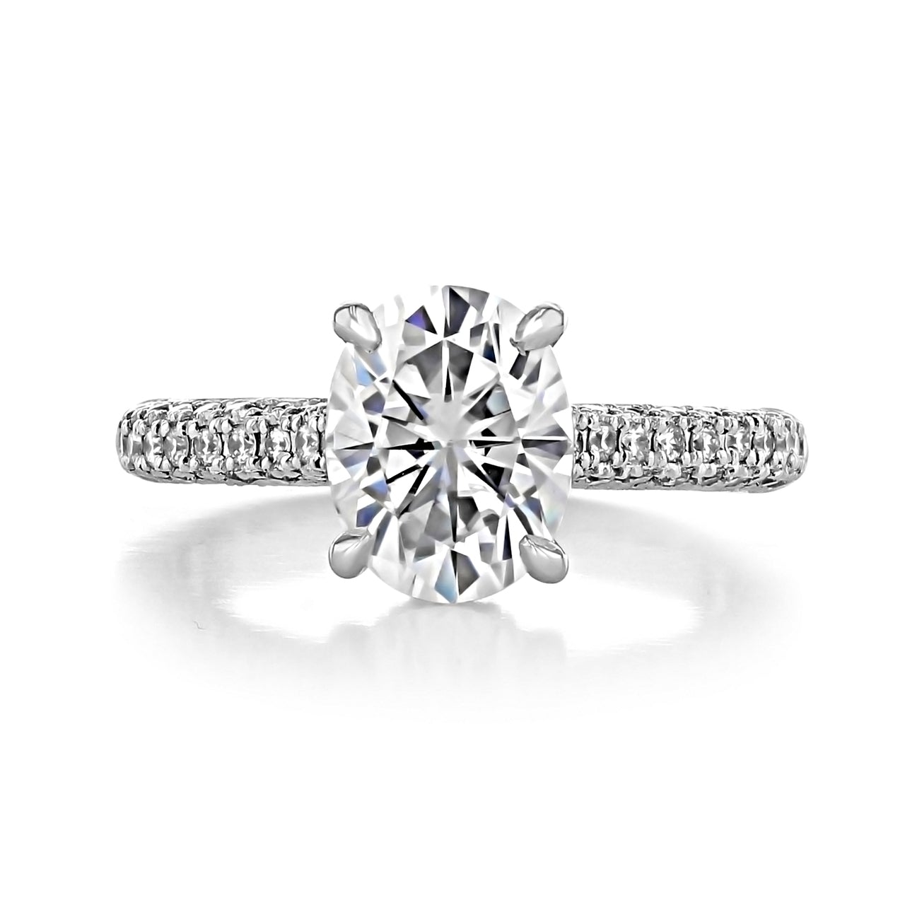 Moissanite wedding set with bundle promotion