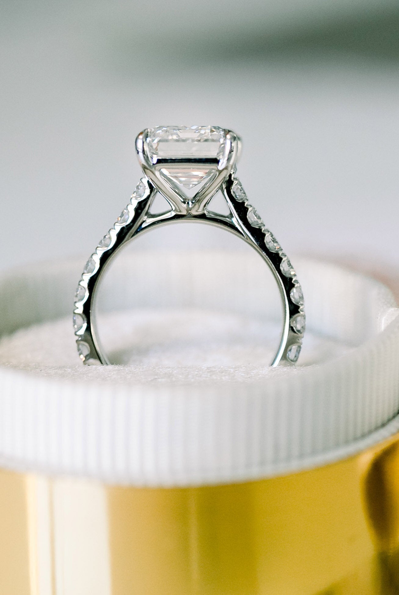 Moissanite diamond solitaire chain bangle bracelet discounts