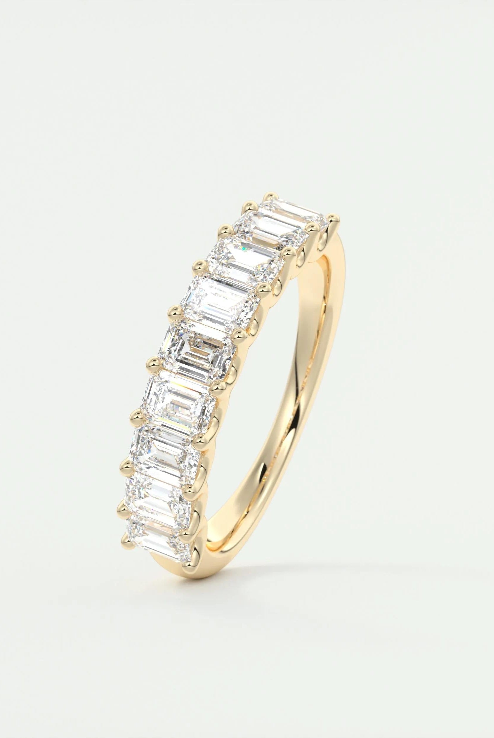 emerald-cut-half-eternity-moissanite-bridal-wedding-band