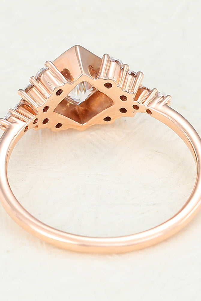 princess-shaped-moissanite-cluster-engagement-ring