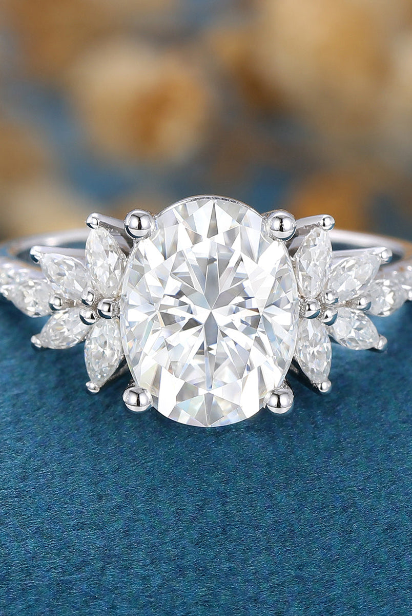 1-91-ct-oval-shaped-moissanite-cluster-engagement-ring-3