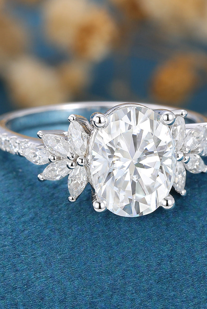 1-91-ct-oval-shaped-moissanite-cluster-engagement-ring-5