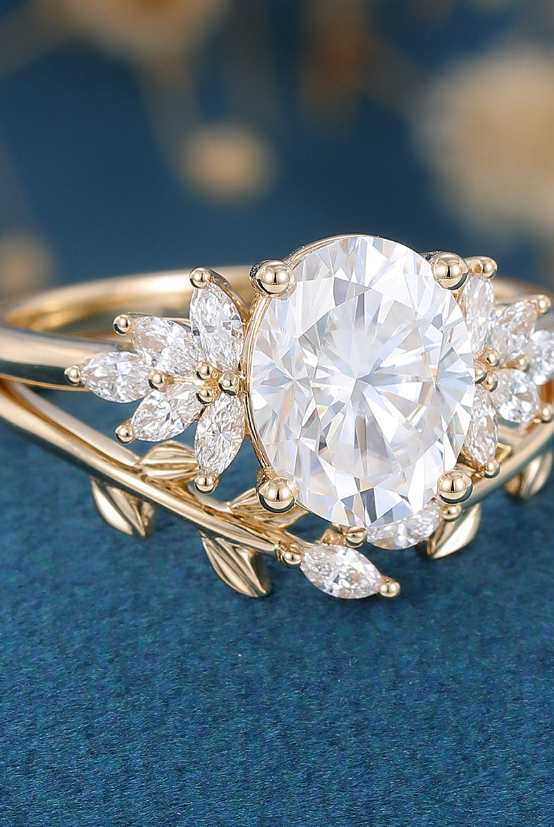 2-72-ct-oval-shaped-moissanite-cluster-bridal-set