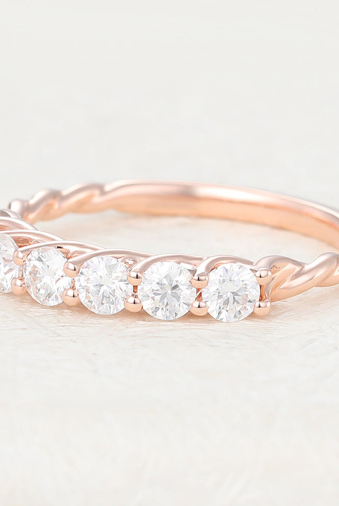 round-shaped-moissanite-half-eternity-wedding-band