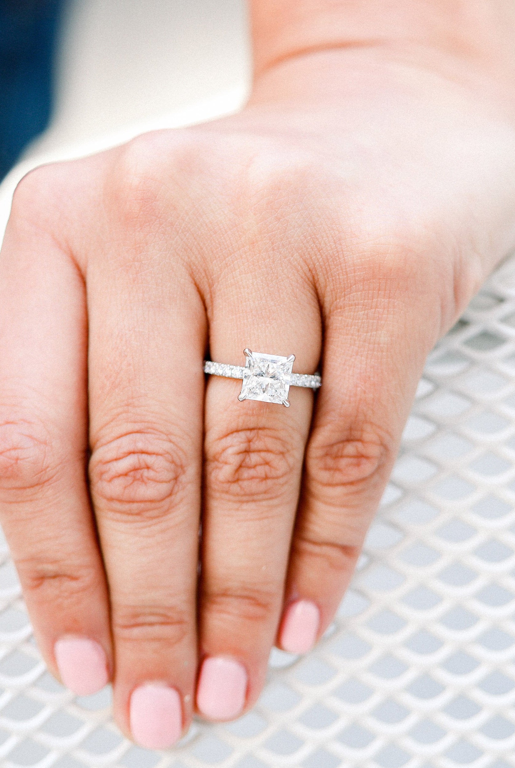 Moissanite diamond cluster drop earrings online