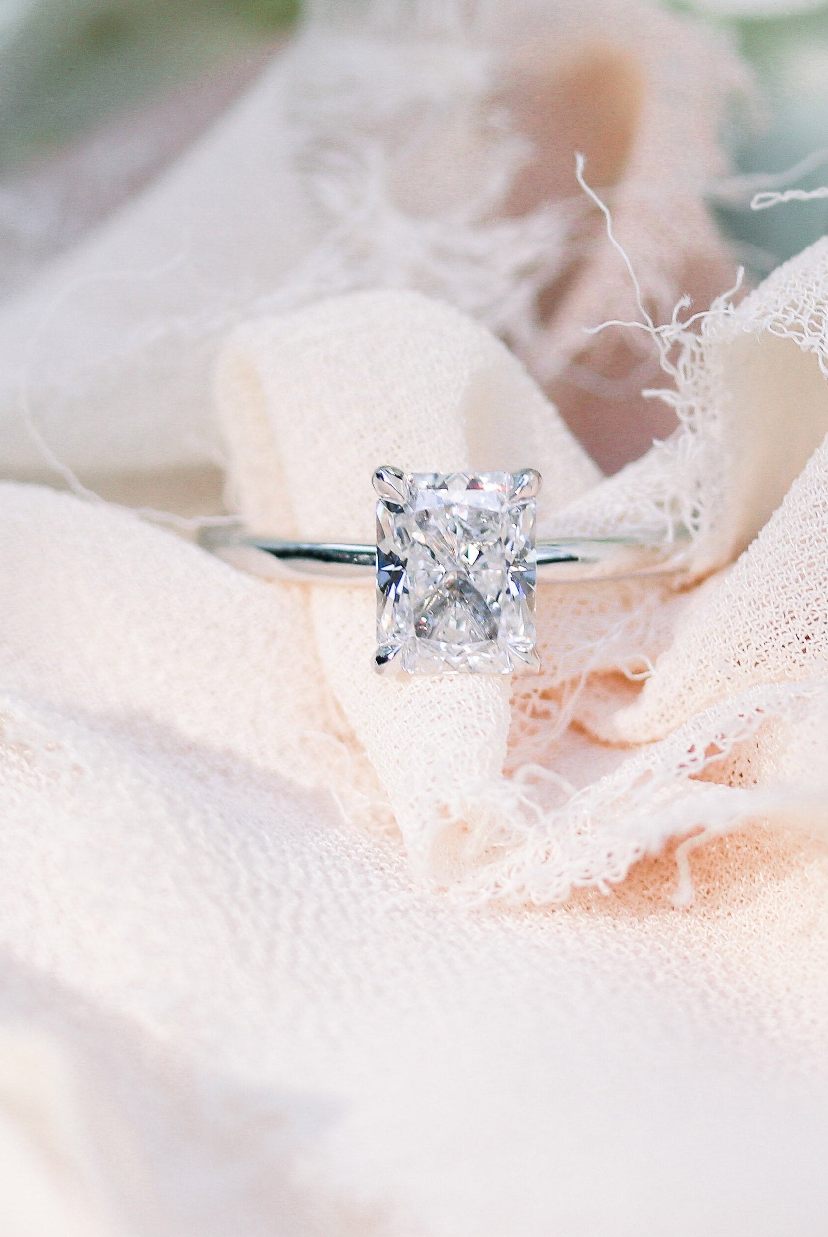 Moissanite marquise eternity ring NY