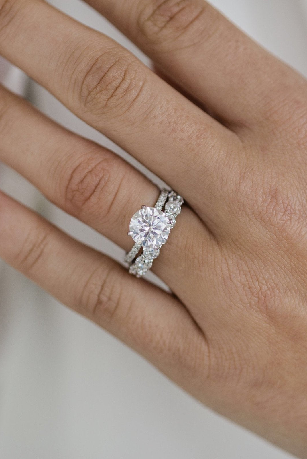 Celestial moissanite rings