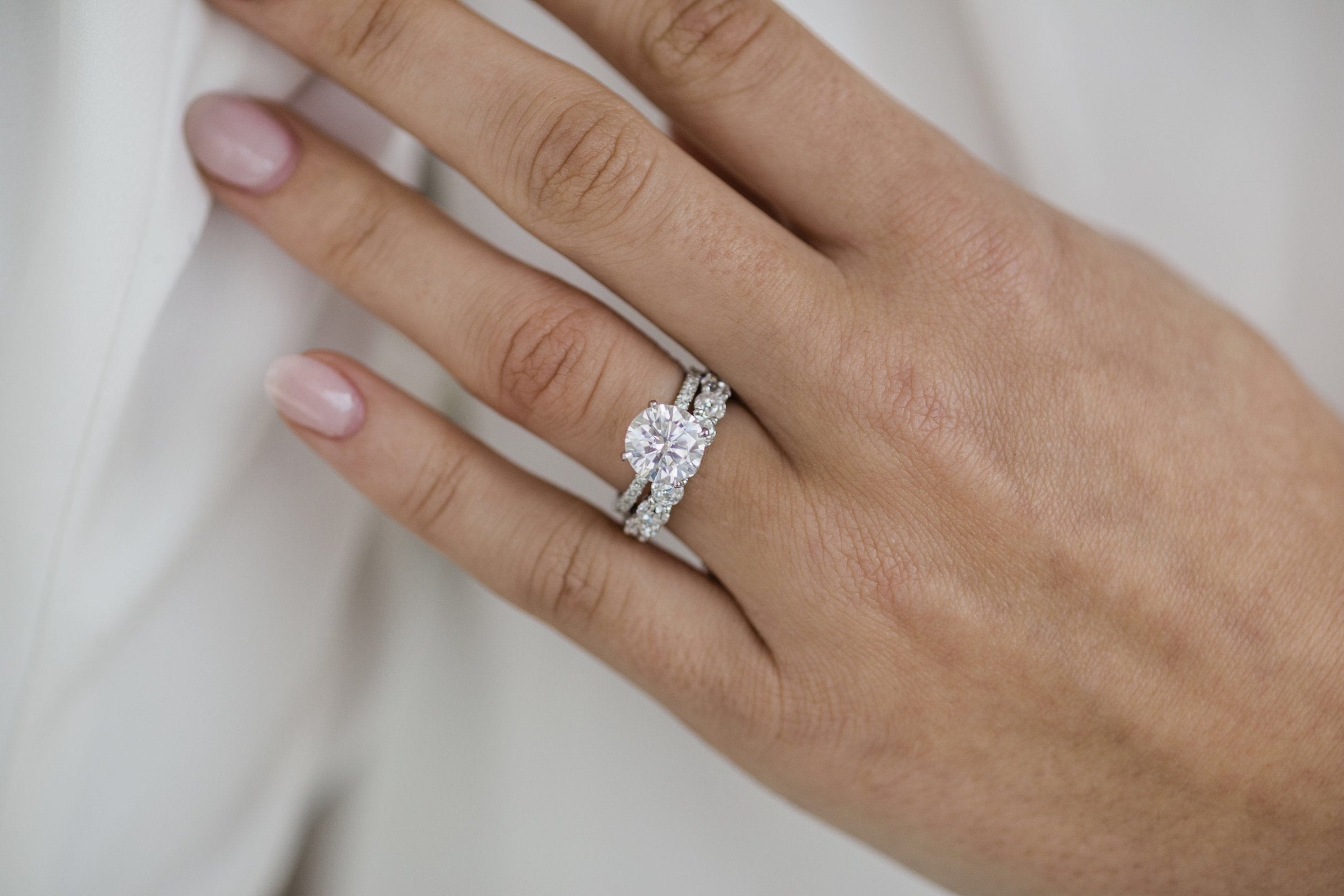 Celestial moissanite rings