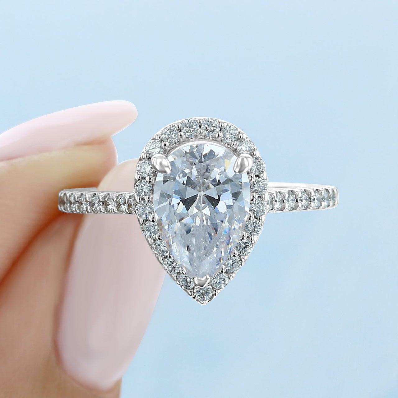 Moissanite wedding ring enhancers
