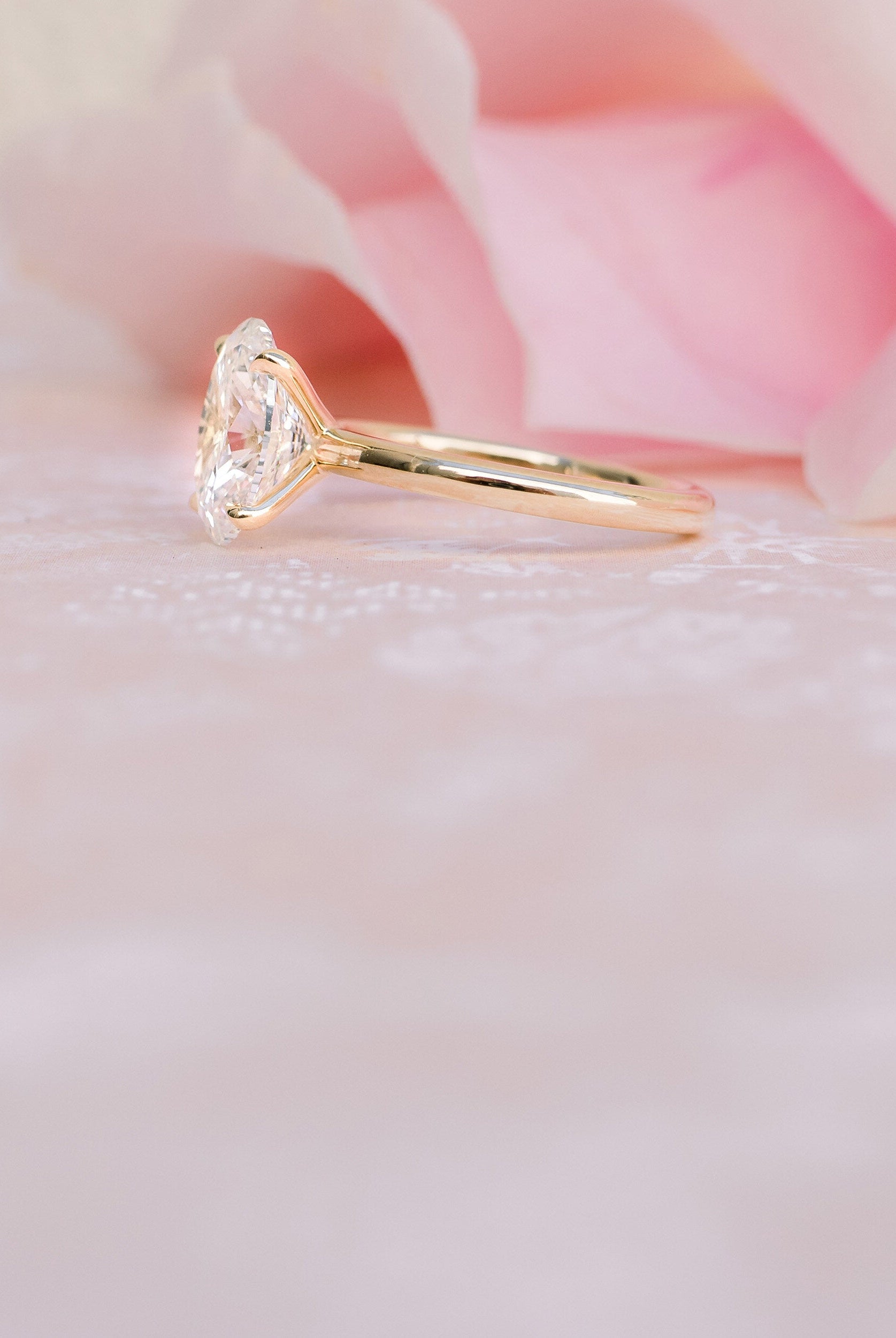moissanite cluster band engagement ring Chicago