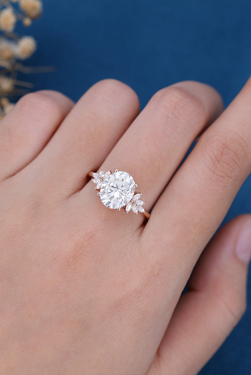 oval-shaped-moissanite-cluster-engagement-ring