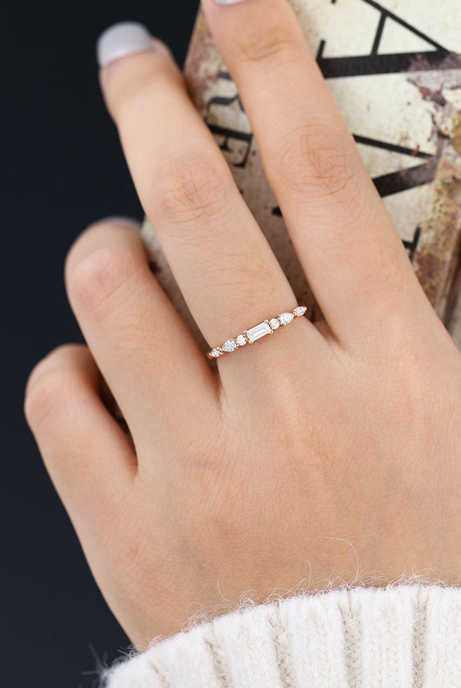 pear-baguette-marquise-round-shaped-moissanite-multi-stone-wedding-band