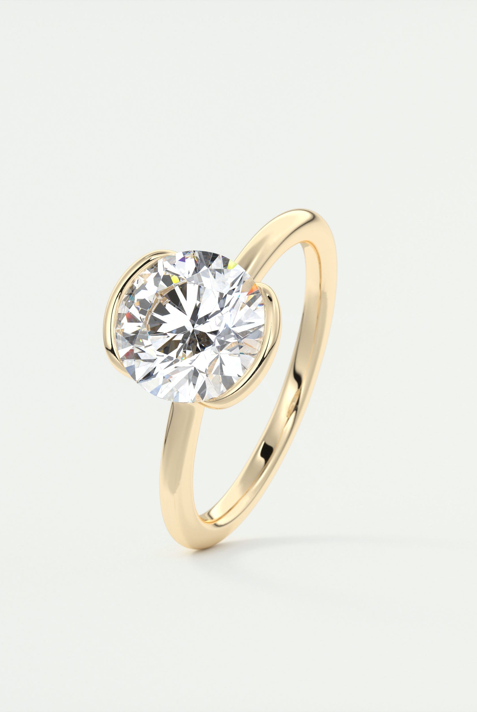 moissanite jewelry with lab-grown white topaz