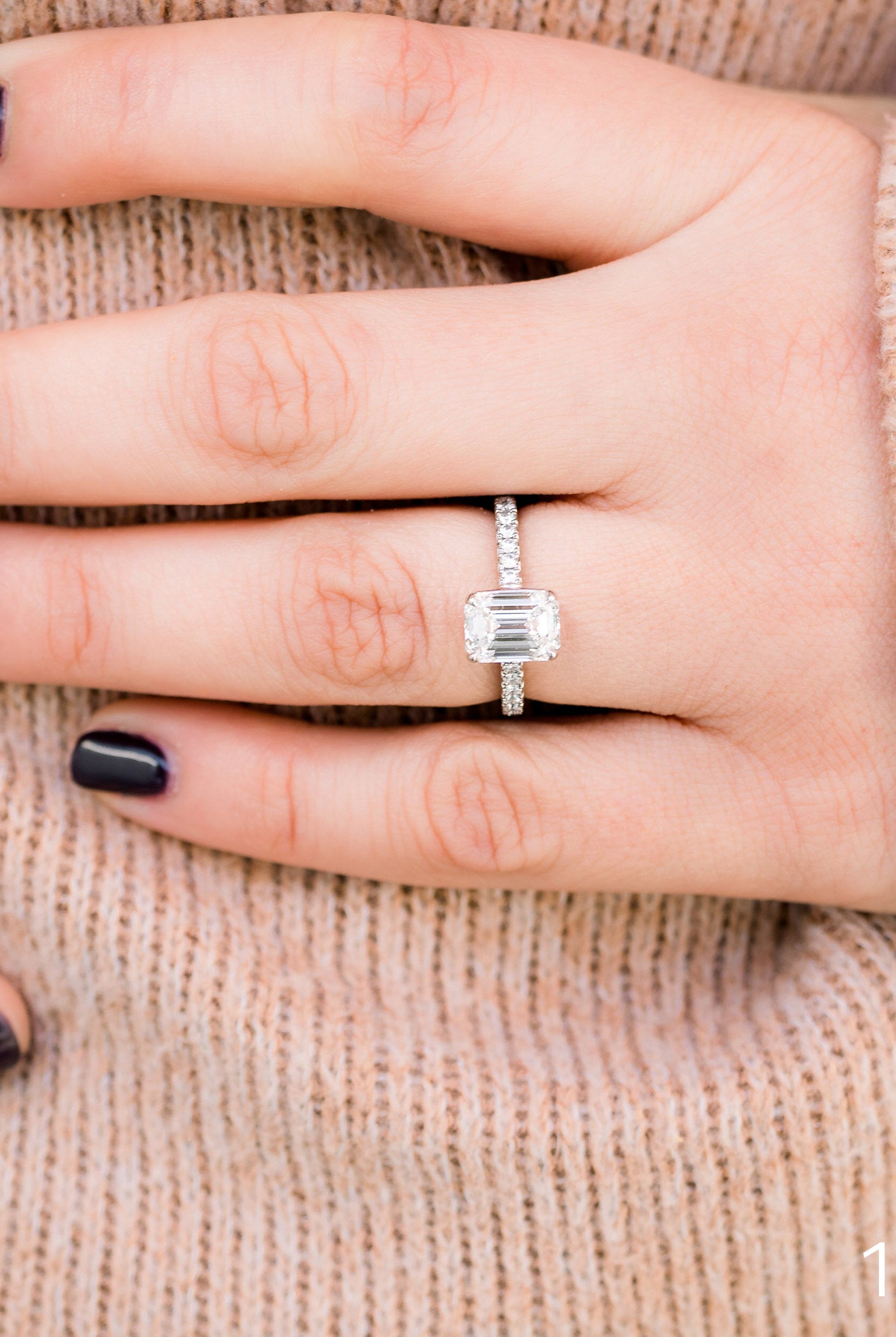 Moissanite diamond wedding ring set discounts