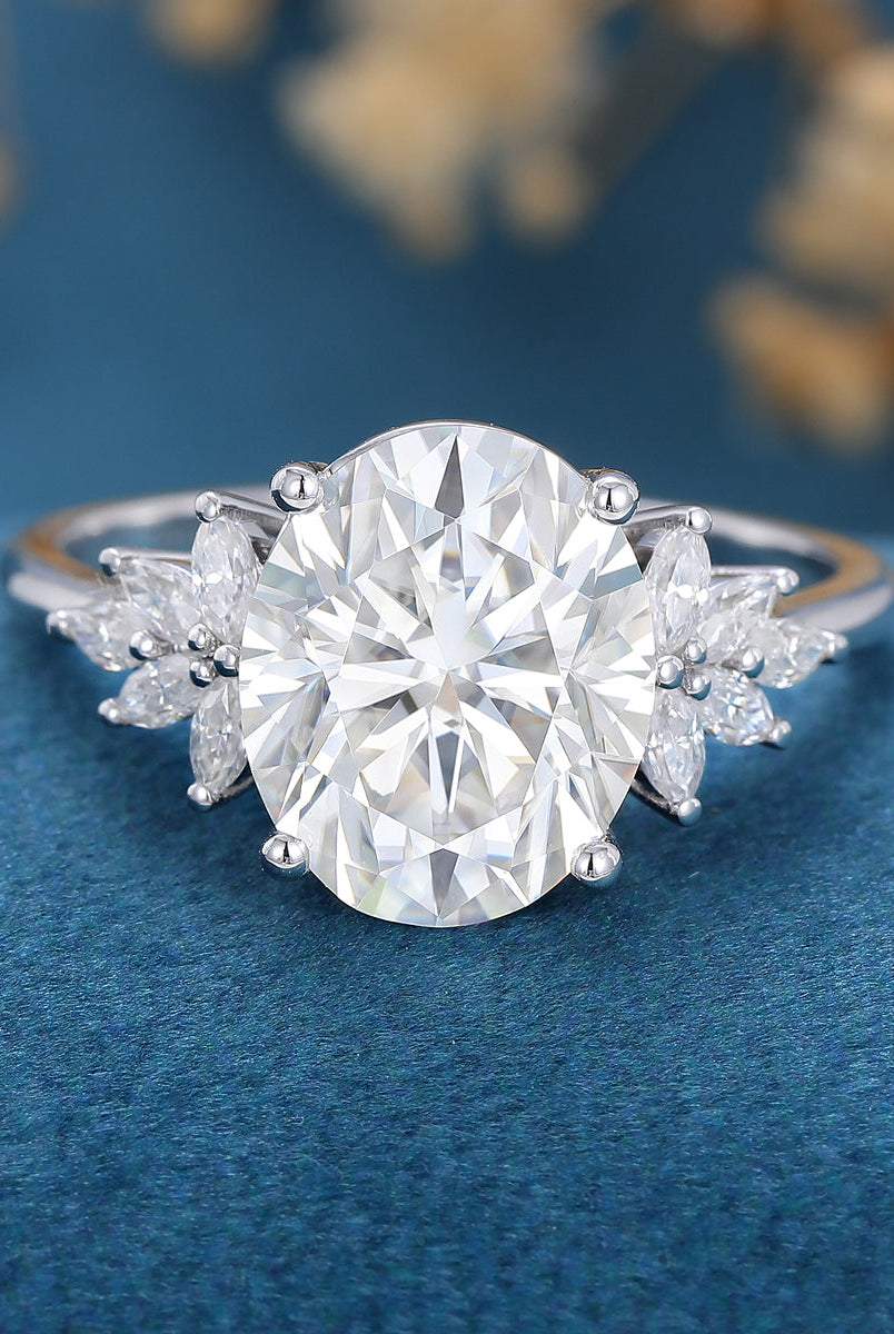 3-74-ct-oval-shape-moissanite-cluster-engagement-ring