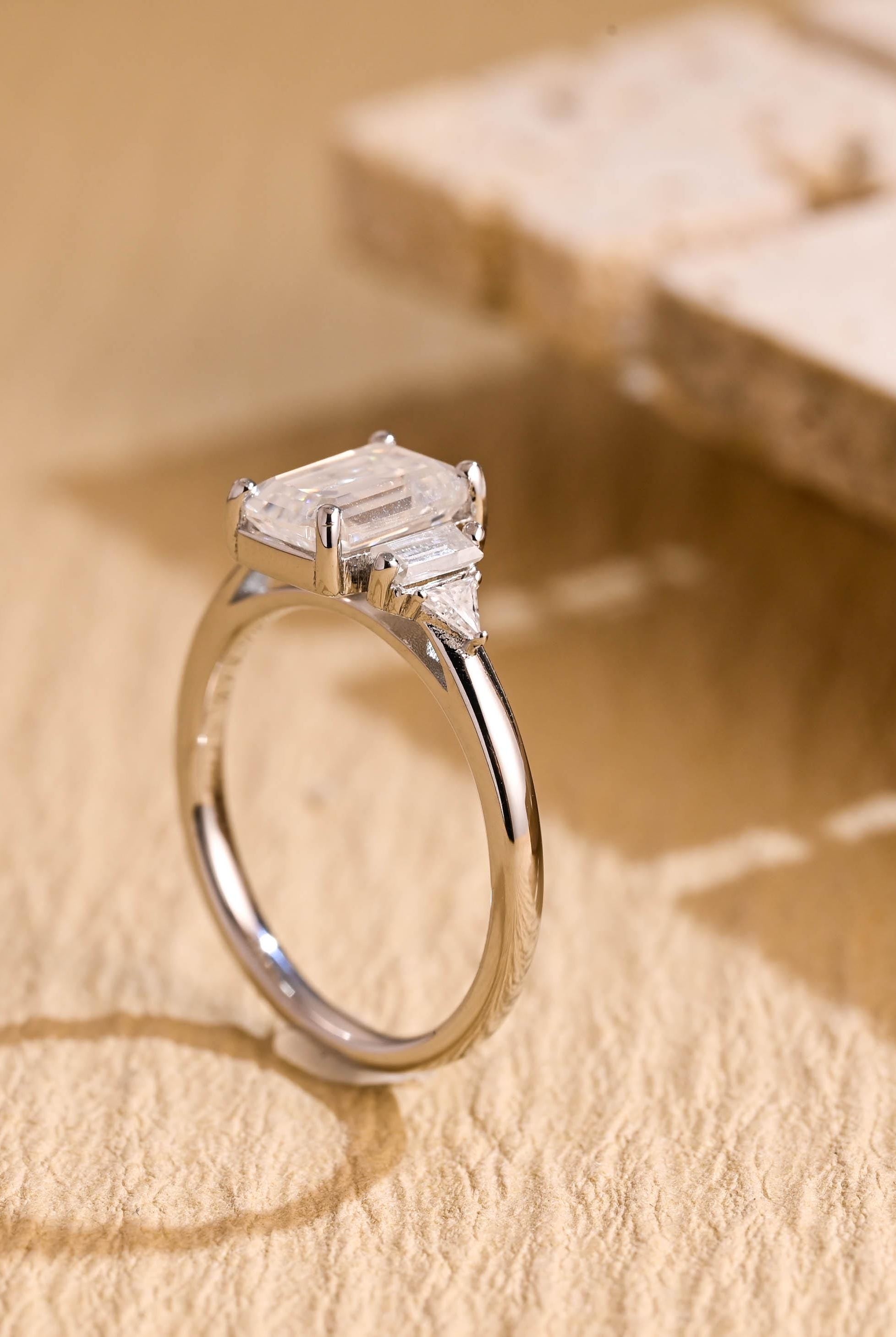 Affordable Moissanite Engagement Ring