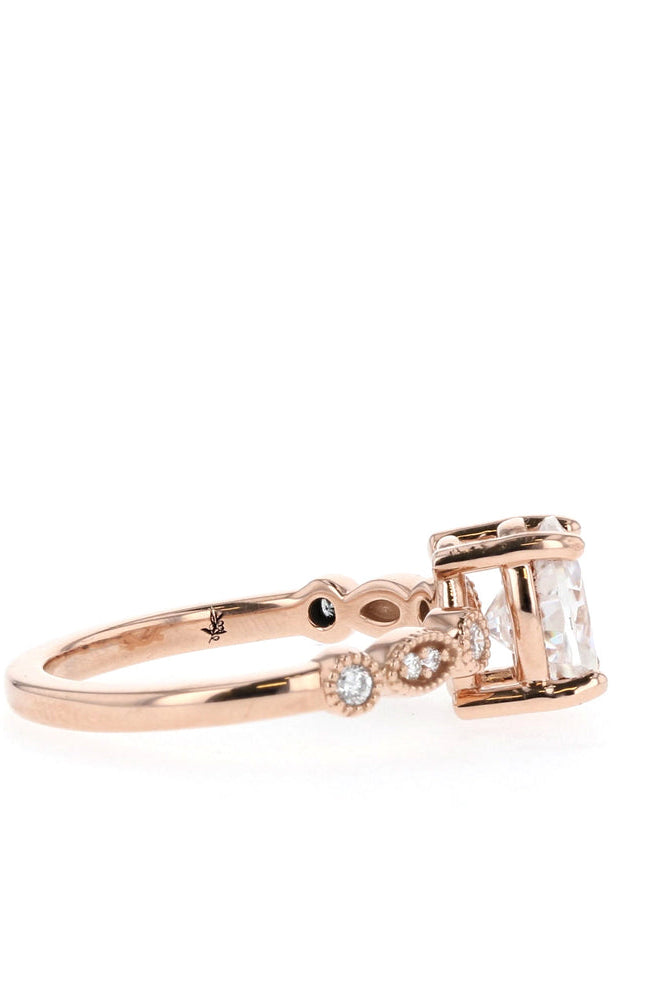 Oval Moissanite Ring for Women