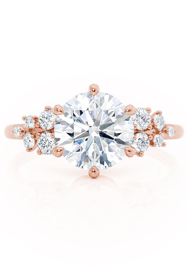 round-shaped-moissanite-cluster-style-engagement-ring