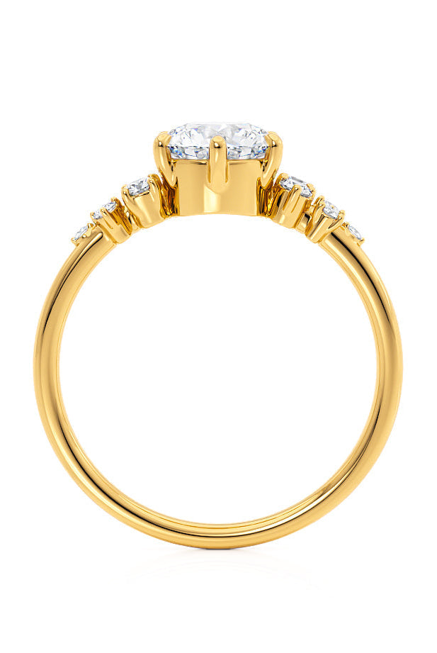 round-shaped-moissanite-cluster-style-engagement-ring