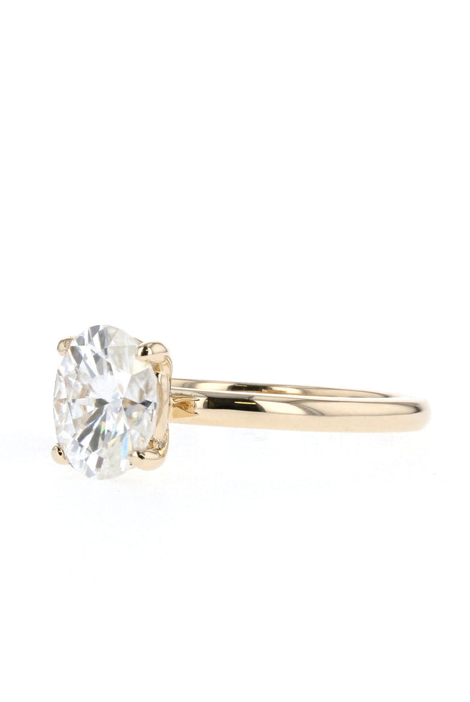 1.20CT Oval Solitaire Moissanite Diamond Engagement Ring For Women