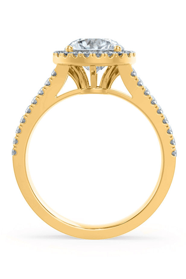 round-shaped-moissanite-halo-split-shank-style-engagement-ring