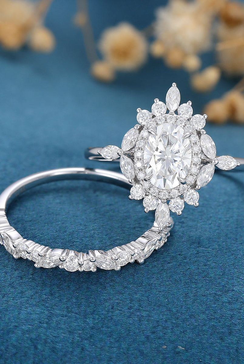 oval-shaped-moissanite-cluster-bridal-set