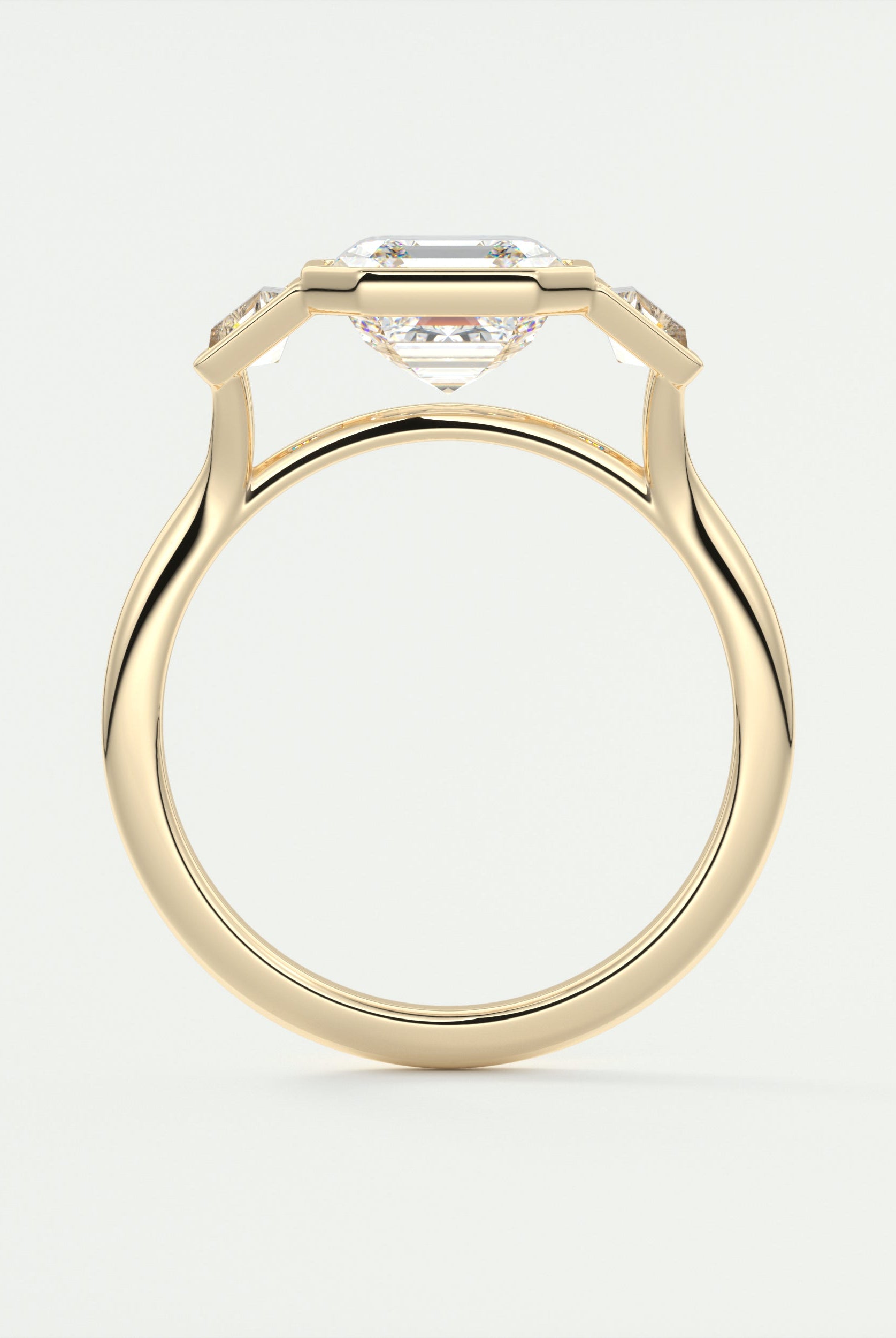 Vintage Inspired Asscher Ring